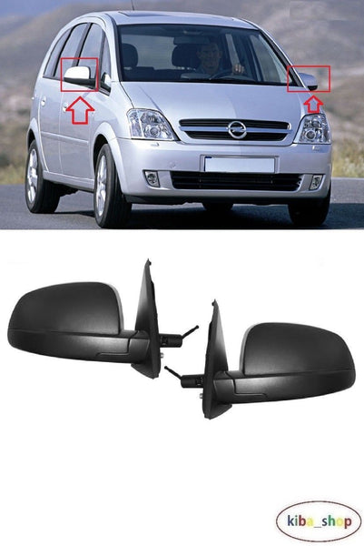 FOR VAUXHALL MERIVA A 03-10 WING MIRRORS CABLE MANUAL BLACK L+R LHD