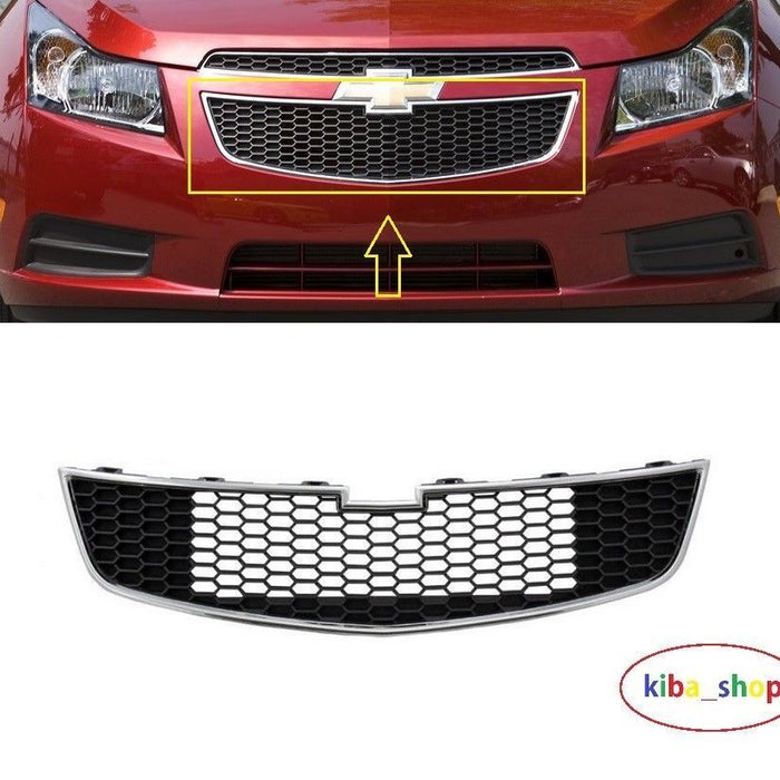 FOR CHEVROLET CRUZE 09-14 FRONT LOWER BUMPER CENTER RADIATOR GRILL CHROME BLACK