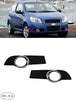 FOR CHEVROLET AVEO T255 2008 - 2011 FRONT BUMPER CHROMED FOG LAMP GRILLS L + R