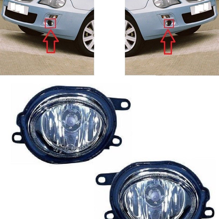 FOR ROVER 25 00-05 FRONT FOG LIGHT LAMPS L+R