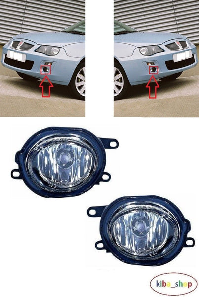 FOR ROVER 25 00-05 FRONT FOG LIGHT LAMPS L+R
