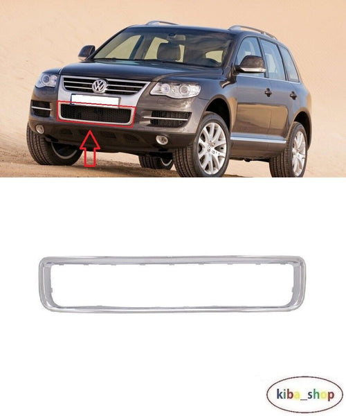 FOR VW TOUAREG 07-10 FRONT BUMPER GRILL FRAME CHROME