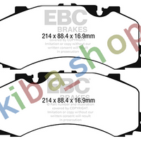 FRONT AXLE BRAKE PADS - TUNING YELLOW STUFF ROAD APPROVAL FITS AUDI Q7 Q8