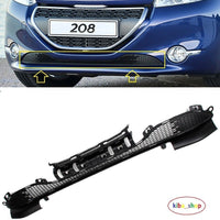 FOR PEUGEOT 208 12- FRONT BUMPER LOWER GRILL BLACK HIGH QUALITY