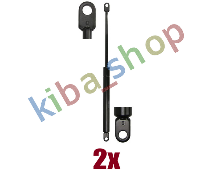 2x BOTH SIDES RIGHT OR LEFT GAS SPRING 8/18H L MAX-365MM STROKE-159MM THROW