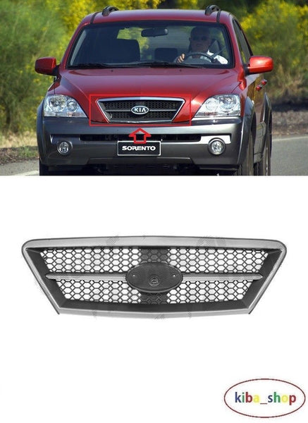 FOR KIA SORENTO 02-06 FRONT CENTER BUMPER UPPER RADIATOR GRILL