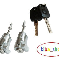 FOR VW GOLF MK4 BORA POLO 9N KEY + COMPLETE DOOR LOCK SET FRONT RH & LH