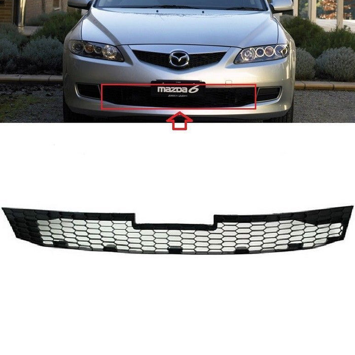 FOR MAZDA 6 2005 - 2007 FRONT LOWER BUMPER CENTER GRILL GRILLE - GR1A501T1