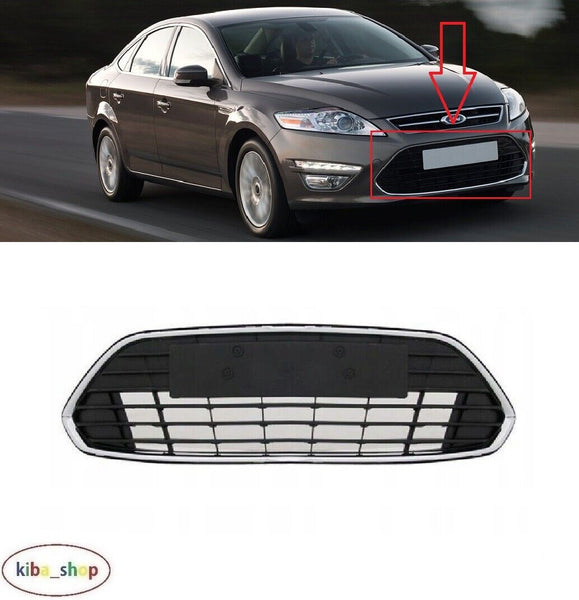 FOR FORD MONDEO MK4 2010 - 2015 FRONT BUMPER LOWER WITH CHROME GRILLE GRILL