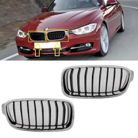 FOR BMW 3 F30/F31 12-16 FRONT BUMPER UPPER RADIATOR GRILLS L+R