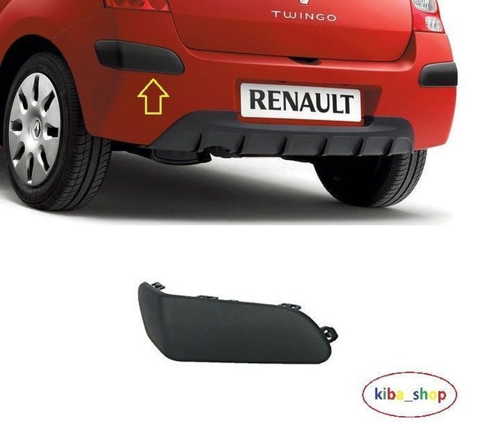FOR RENAULT TWINGO 07-2011 REAR BUMPER MOULDING TRIM LH PASSENGER SIDE BLACK