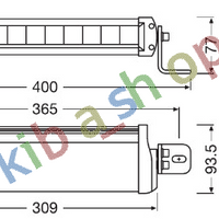 WORK LIGHT OSFITS RAM LEDRIVING LIGHTBAR FX250-CB 12/24V 2700LM 6000K