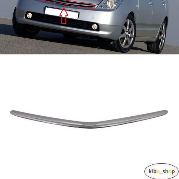 FOR TOYOTA PRIUS XW20 2003 - 2009 FRONT CENTER RADIATOR GRILLE MOULDING CHROMED