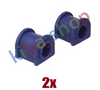 2x BOTH SIDES FRONT AXLE RIGHT OR LEFT STABILIZER BAR BUSHING FRONT L/R 26MM