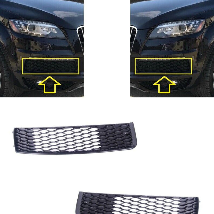 FOR AUDI Q7 S-LINE 2009.09 - 2015.07 NEW FRONT BUMPER GRILLES GRILL LEFT + RIGHT