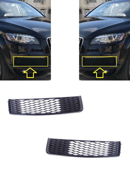 FOR AUDI Q7 S-LINE 2009.09 - 2015.07 NEW FRONT BUMPER GRILLES GRILL LEFT + RIGHT