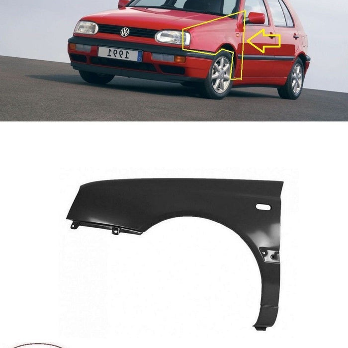FOR VOLKSWAGEN GOLF MK3 III 1996 - 1998 NEW FRONT WING FENDER LEFT N/S PASSENGER