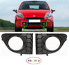 FOR FIAT PUNTO 12- FRONT BUMPER FOG GRILL WITH LAMP HOLE PAIR L+R SIDE