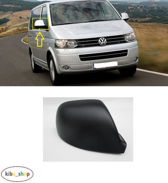 FOR VW MULTIVAN T5 09-15 WING MIRROR COVER CAP BLACK RH DRIVER
