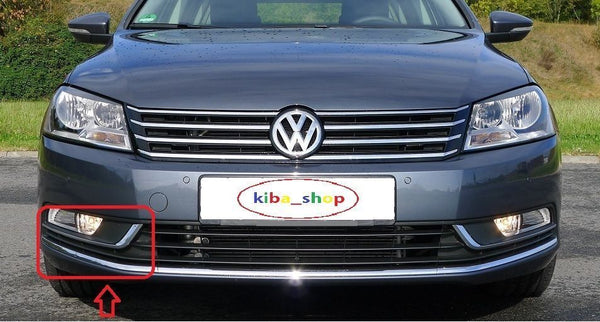 FOR VW PASSAT B7 11-15 FRONT BUMPER LOWER GRILLE CHROME WITH FOG HOLE RIGHT SIDE