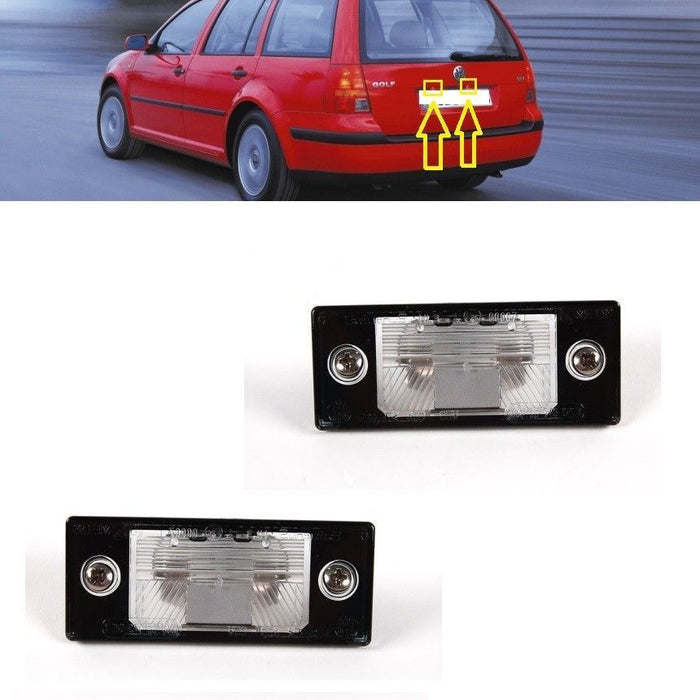 FOR VW GOLF IV 98-04 REAR NUMBER PLATE LIGHT LAMPS L+R