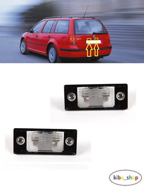 FOR VW GOLF IV 98-04 REAR NUMBER PLATE LIGHT LAMPS L+R