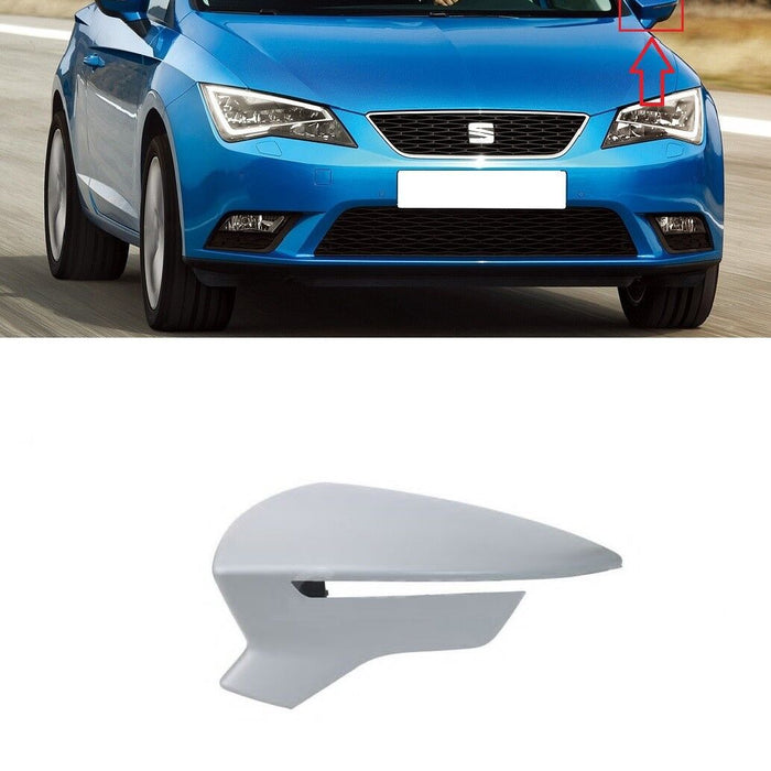 FOR SEAT LEON 5F 2012 - 2019 WING MIRROR COVER CAP LEFT N/S PASSENGER PRIMED