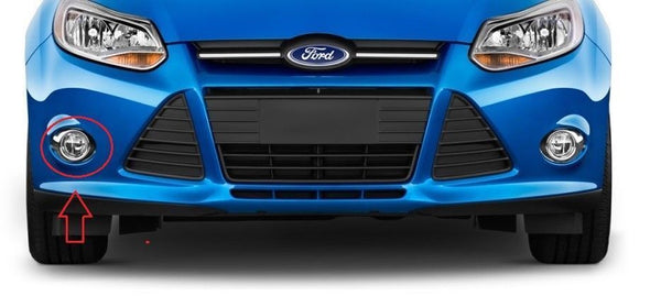 FOR FORD FOCUS 12-13 CHROME BUMPER FOG LIGHT LAMP COVER GRILL TRIM BEZEL RH