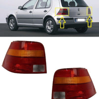 FOR VW GOLF IV MK4 HATCHBACK 98-04 REAR TAIL LIGHT LAMPS PAIR L+R