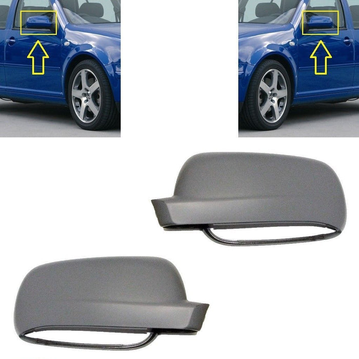 FOR VW GOLF IV MK4 98-05 WING MIRROR COVER CAPS L+R
