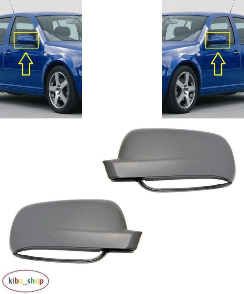 FOR VW GOLF IV MK4 98-05 WING MIRROR COVER CAPS L+R