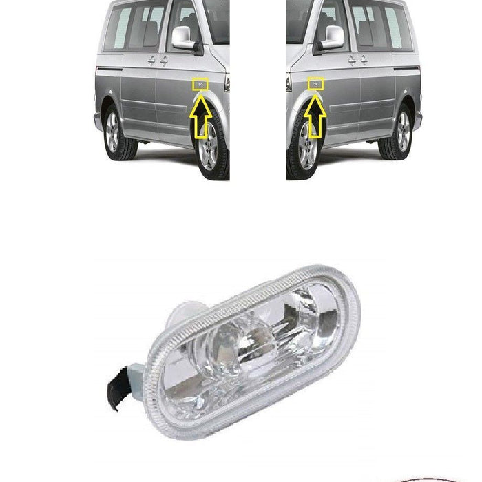 FOR VW MULTIVAN T5 03-15 1X SIDE INDICATOR REPEATER CLEAR LH OR RH