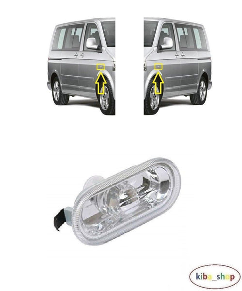 FOR VW MULTIVAN T5 03-15 1X SIDE INDICATOR REPEATER CLEAR LH OR RH