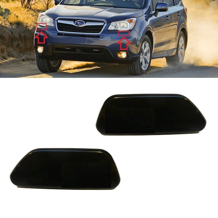FOR SUBARU FORESTER 2013 - NEW FRONT BUMPER HEADLAMP WASHER COVER LEFT + RIGHT