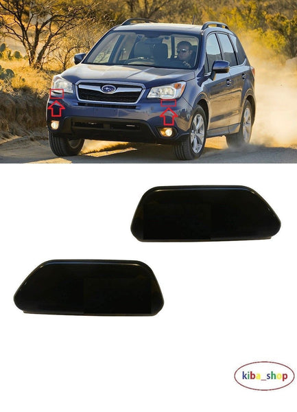 FOR SUBARU FORESTER 2013 - NEW FRONT BUMPER HEADLAMP WASHER COVER LEFT + RIGHT