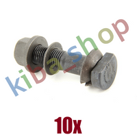 10x RIGHT OR LEFT WHEEL BOLT REAR M14X15 X57MM WITH A NUT WITH WASHER FITS