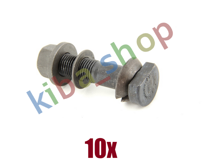 10x RIGHT OR LEFT WHEEL BOLT REAR M14X15 X57MM WITH A NUT WITH WASHER FITS