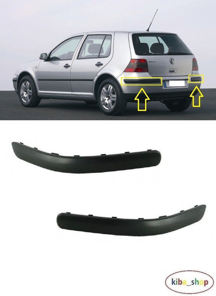 FOR VW GOLF IV MK4 1998-2004 (HATCHBACK) REAR BUMPER MOULDING TRIM LEFT + RIGHT