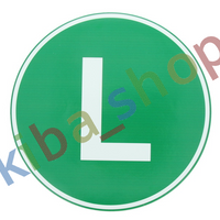 WARNING/INFORMATION STICKER L 1PCS ECOLOGICAL S COLOUR GREEN DIAMETER 22CM