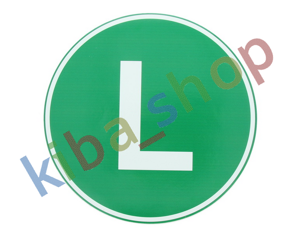 WARNING/INFORMATION STICKER L 1PCS ECOLOGICAL S COLOUR GREEN DIAMETER 22CM