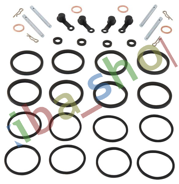 FRONT AXLE BRAKE CALLIPER REPAIR KIT FRONT SET FOR TWO CALIPERS FITS FOR