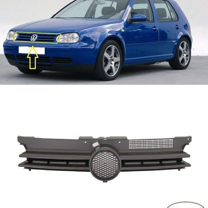 FOR VOLKSWAGEN GOLF IV MK4 1998 - 2004 FRONT BUMPER CENTER RADIATOR GRILL GRILLE
