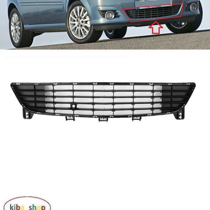 FOR VAUXHALL MERIVA A 06-10 FRONT BUMPER LOWER GRILL BLACK