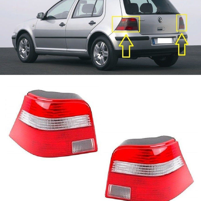 FOR VW GOLF IV MK4 HATCHBACK 98-04 REAR TAIL LIGHT LAMPS PAIR L+R