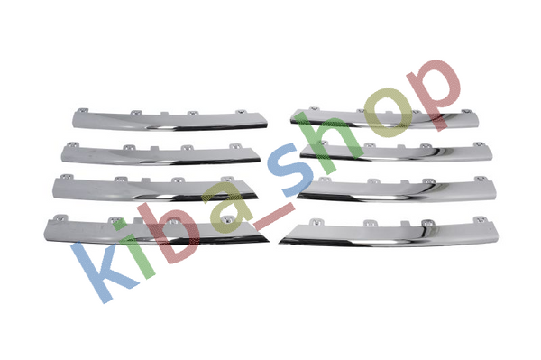 FONT GRILLE STRIP 8 PCS SET CHROME FITS VW GOLF V JETTA III 1003-1010