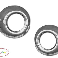 FOR PEUGEOT 307 05- CHROME SURROUND FOG LIGHT LAMP COVER GRILLE TRIM BEZEL PAIR