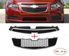 FOR CHEVROLET CRUZE 09-14 FRONT UPPER + LOWER CENTER RADIATOR GRILL CHROME