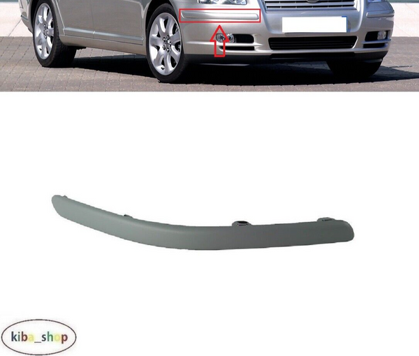 FOR TOYOTA AVENSIS T25 2003 - 2006 FRONT BUMPER MOULDING TRIM RIGHT O/S DRIVER