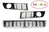 FOR AUDI A4 B6 00-04 FRONT BUMPER LOWER GRILL SET RH+LH+CENTRAL-MIDDLE
