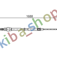 RIGHT OR LEFT HANDBRAKE CABLE REAR L/R 1688MM/1055MM FITS FOR AUDI A3 SEAT